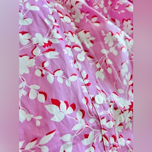 DRAPER JAMES NWT Button Down Top in Pink Shadow Floral size 2x - Picture 6 of 9